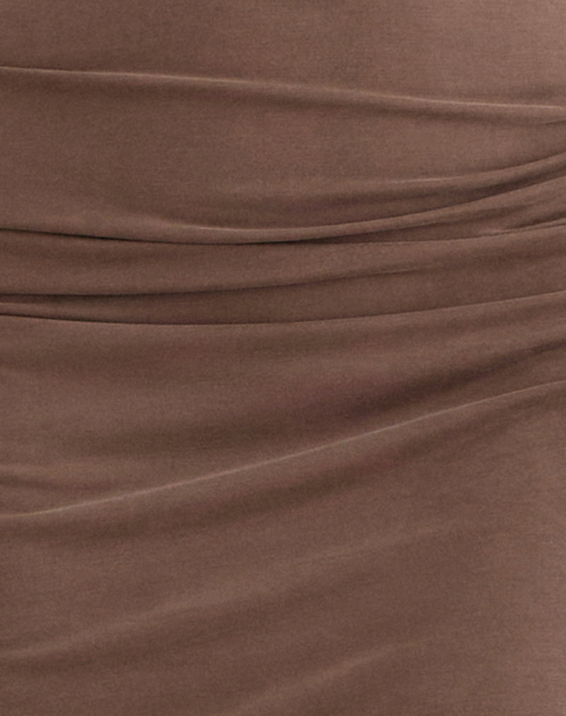 Anezka Midi Dress in Bitter Chocolate