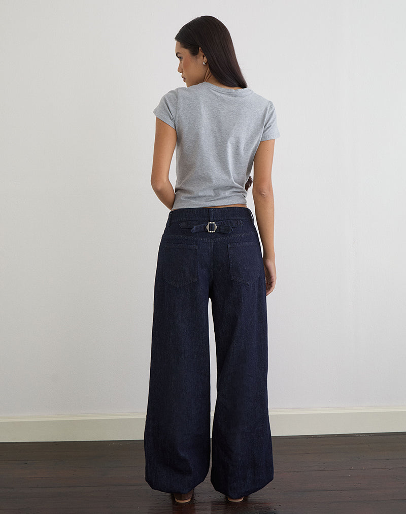Banaran Balloon Trouser in Chambray Indigo