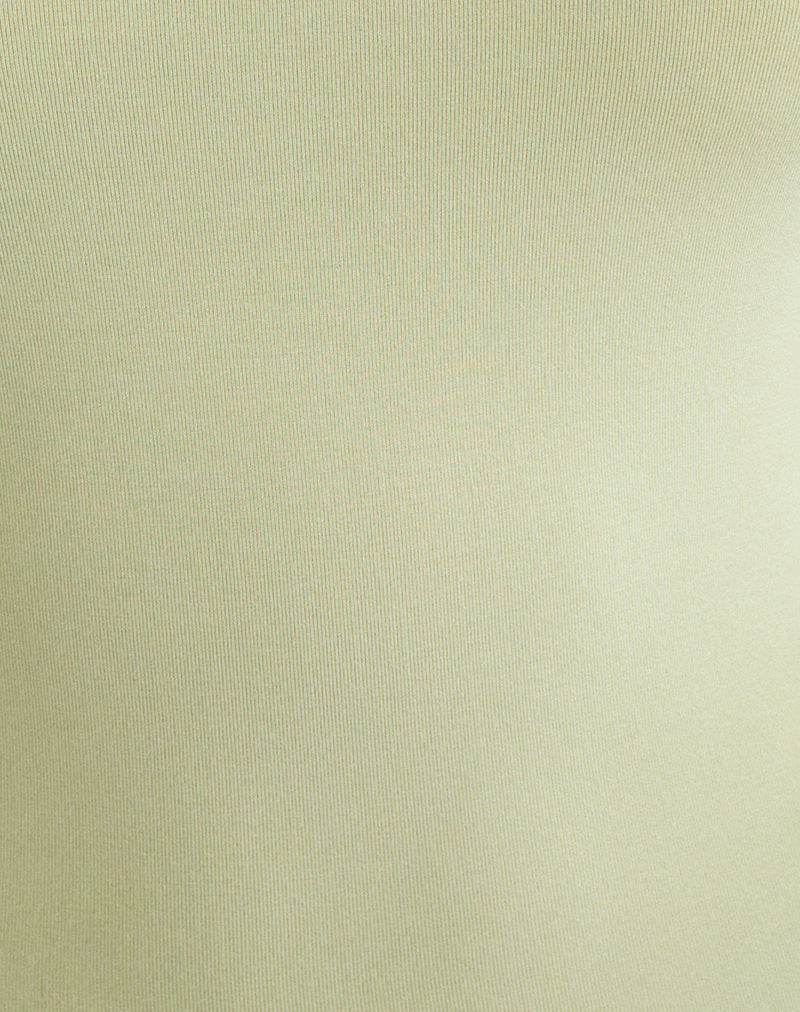 Bunga Flower Cut Out Top in Pistachio