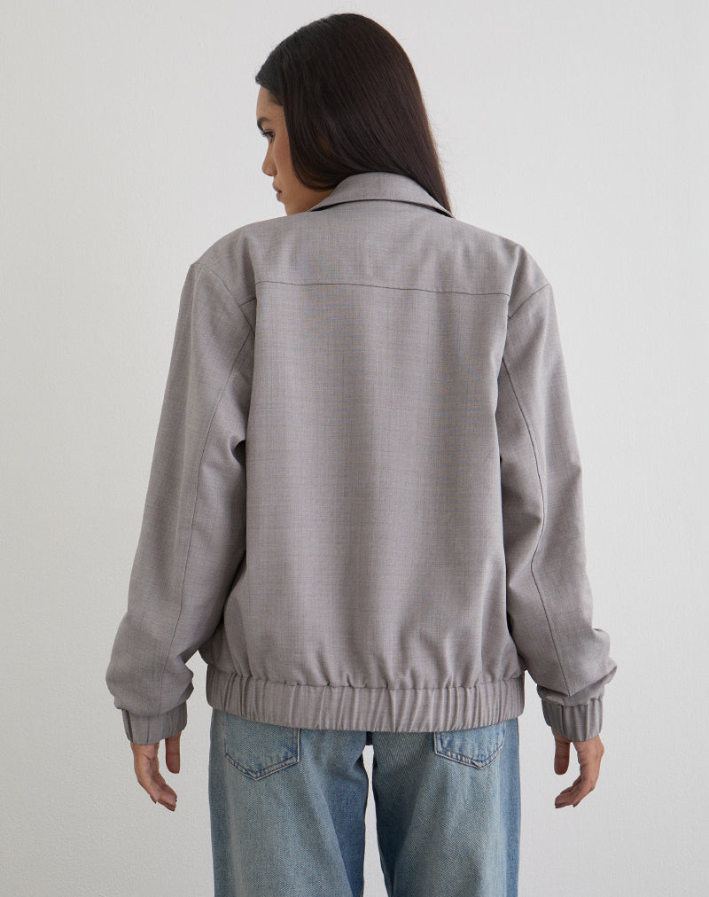 Cindari Collared Jacket in Grey