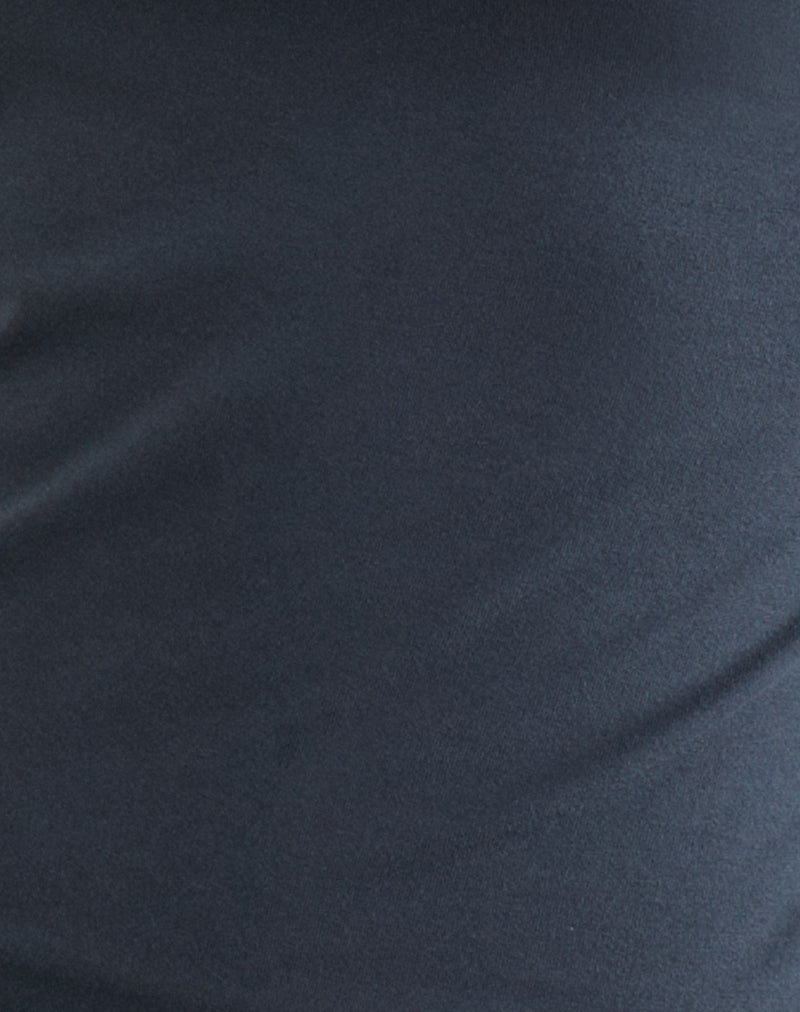 Danama One Shoulder Top in Jersey Ocean Storm