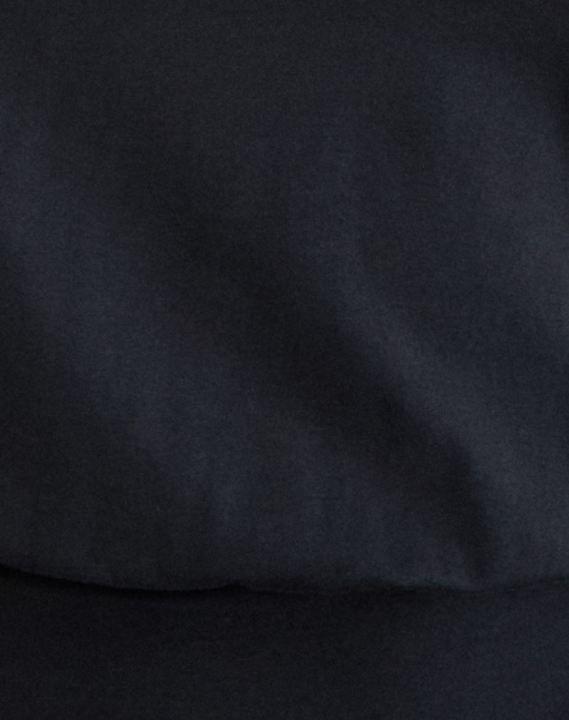 Giunea Knot Halterneck Top in Black