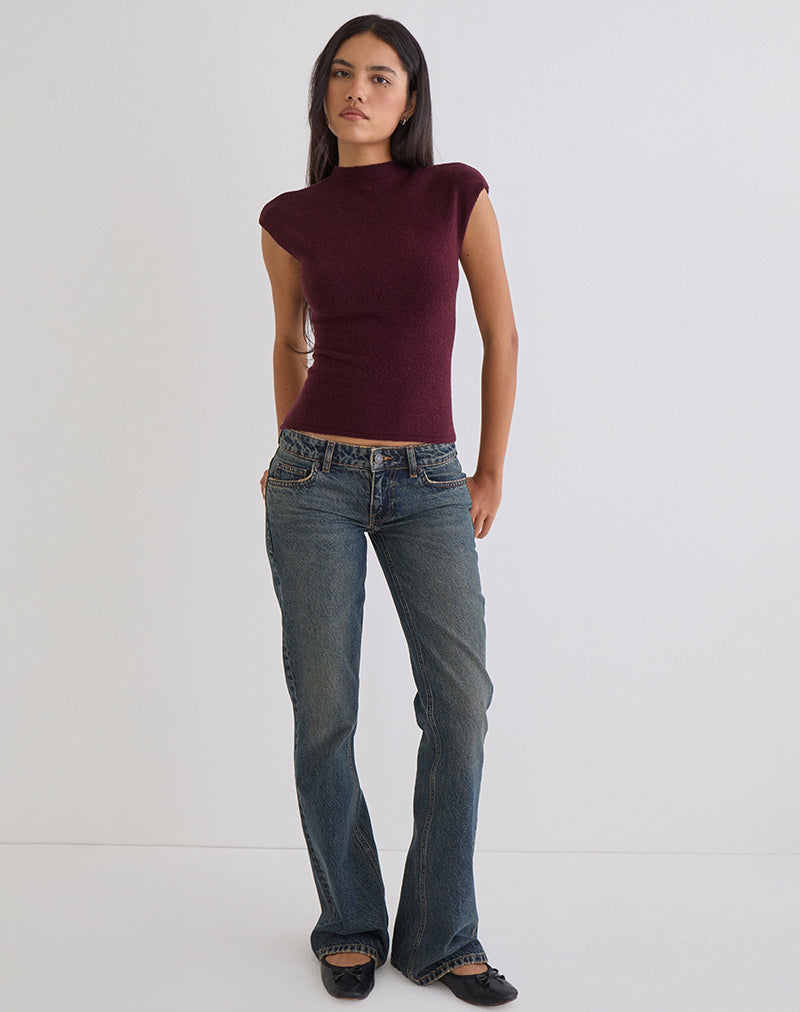 Hanuva Top in Knit Berry