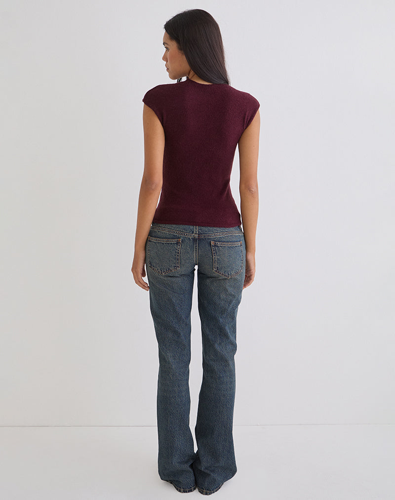 Hanuva Top in Knit Berry