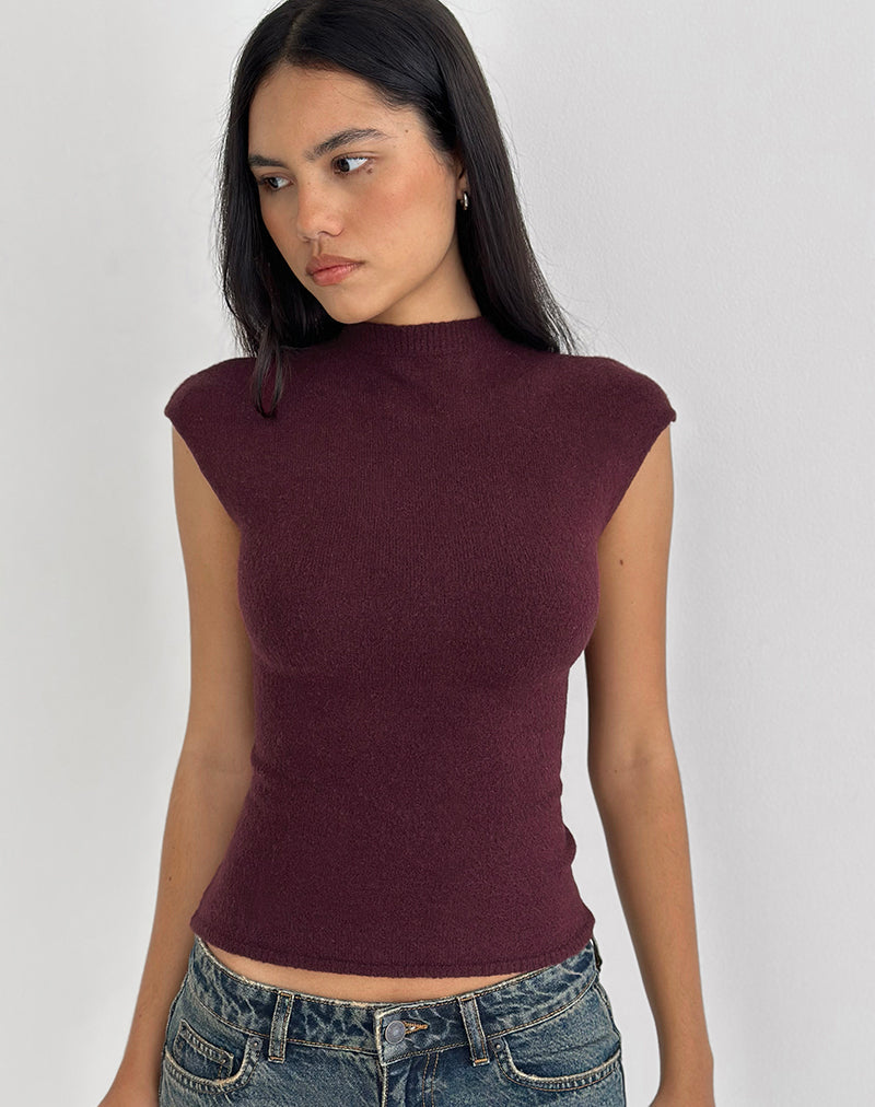 Hanuva Top in Knit Berry