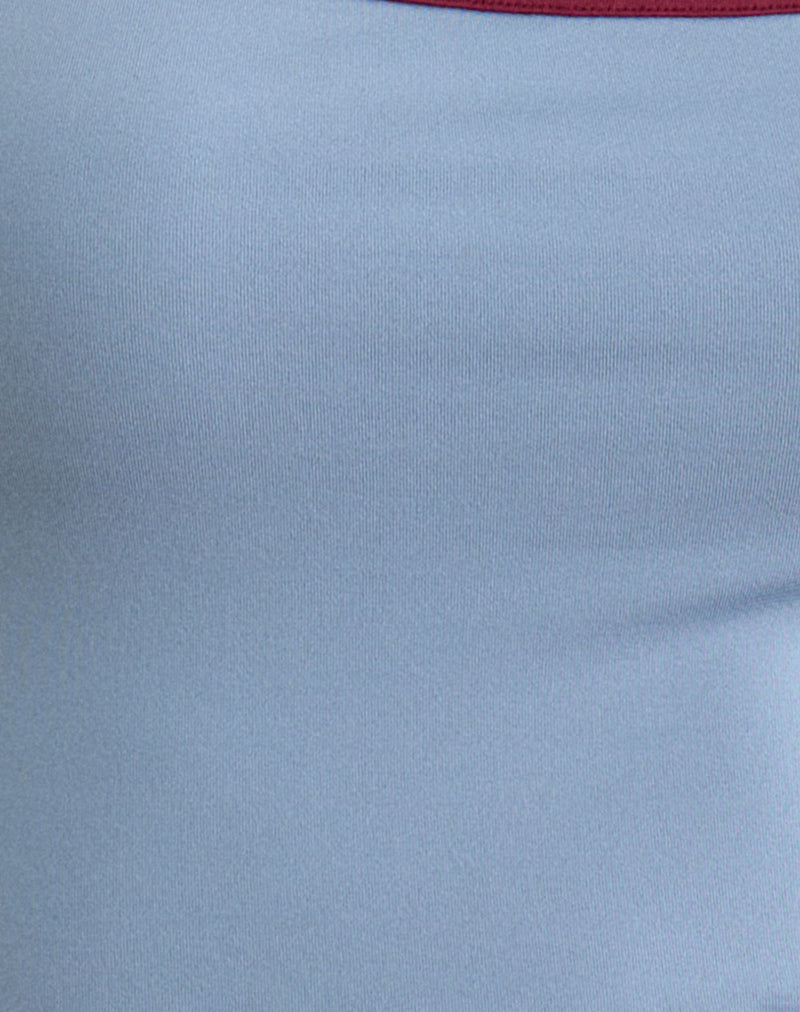 Jasila Vest Top in Blue