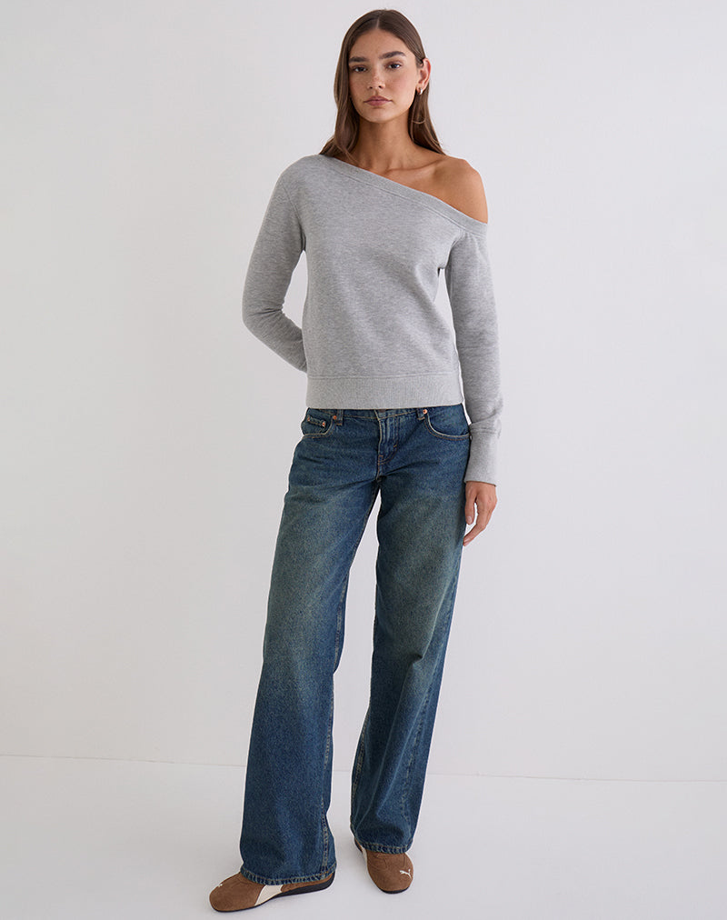 Toria Sweatshirt in Grey Marl