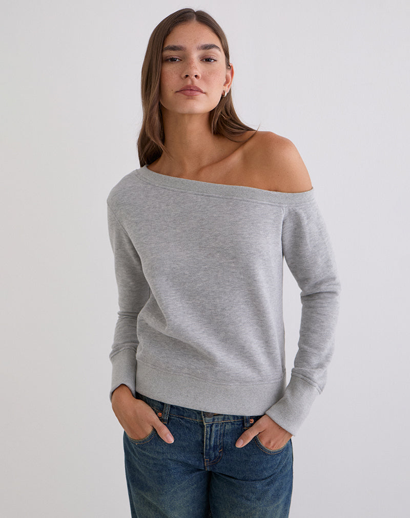 Toria Sweatshirt in Grey Marl