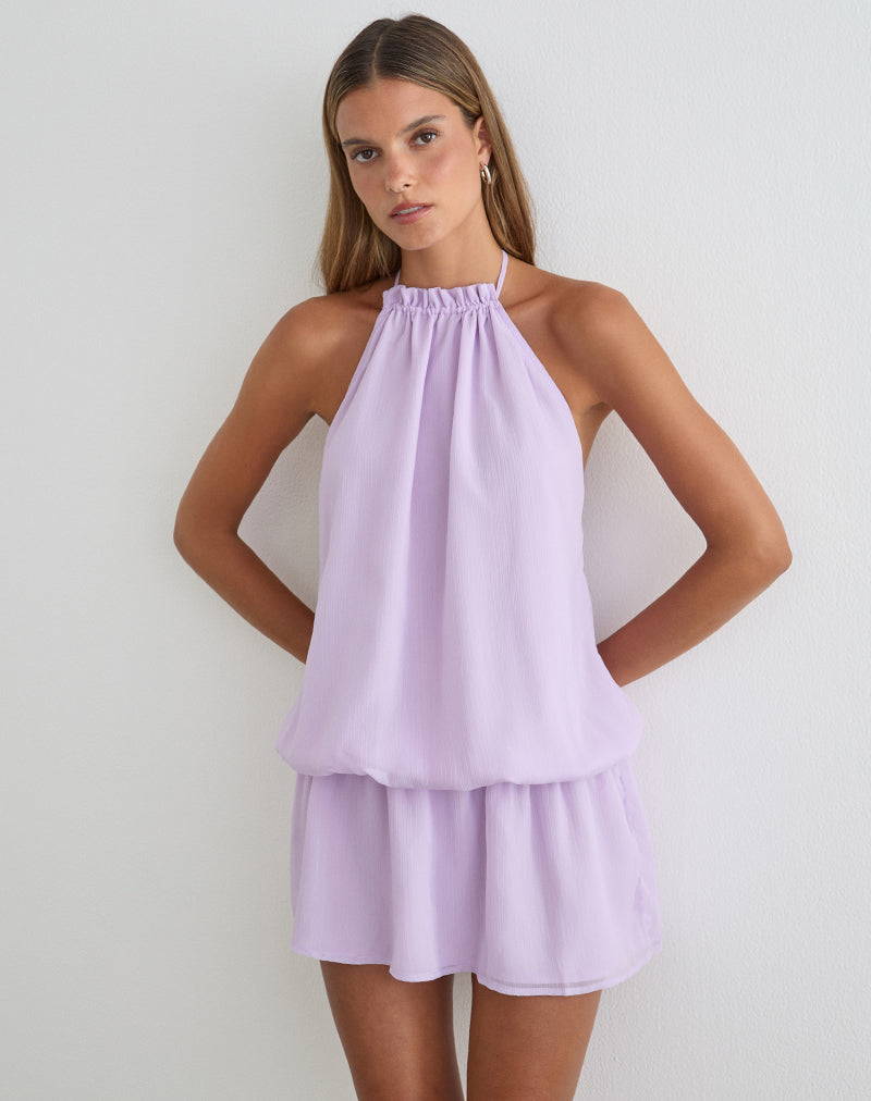 Veloria Mini Dress in Lilac